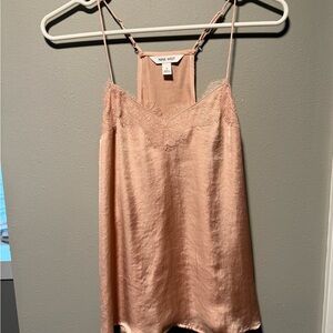 Nine West Pink Satin Cami Top